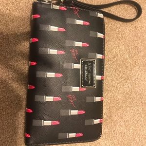 Betsy Johnson wristlet clutch